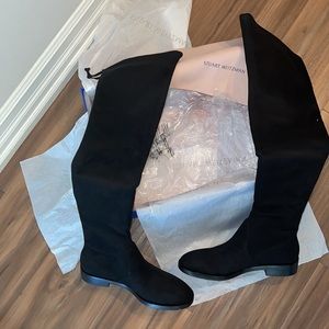 NWT Stuart Weitzman Jocey Over Knee Boots Black 6.5